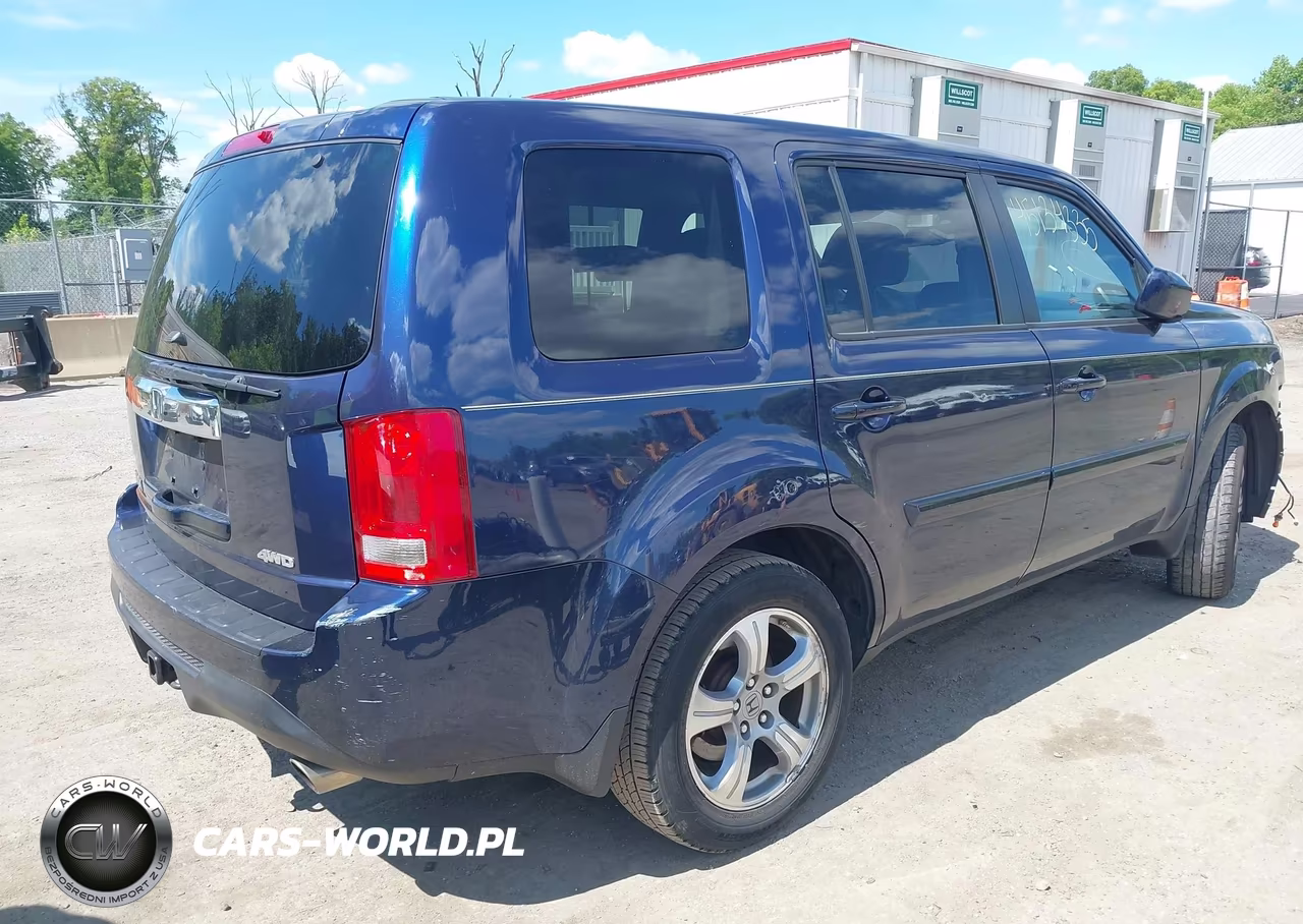 2014 Honda Pilot Ex-L VIN:5FNYF4H57EB014916 - 4
