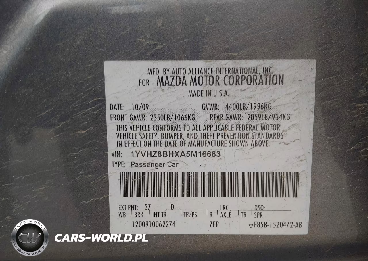 2010 Mazda Mazda6 I Sport VIN:1YVHZ8BHXA5M16663 - 9