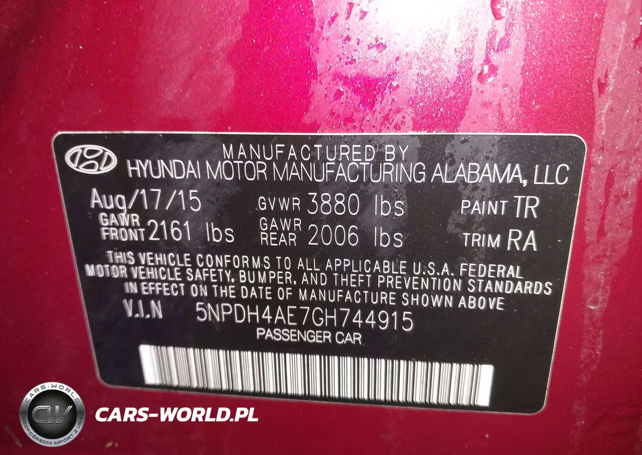 2016 Hyundai Elantra Se VIN:5NPDH4AE7GH744915 - 9