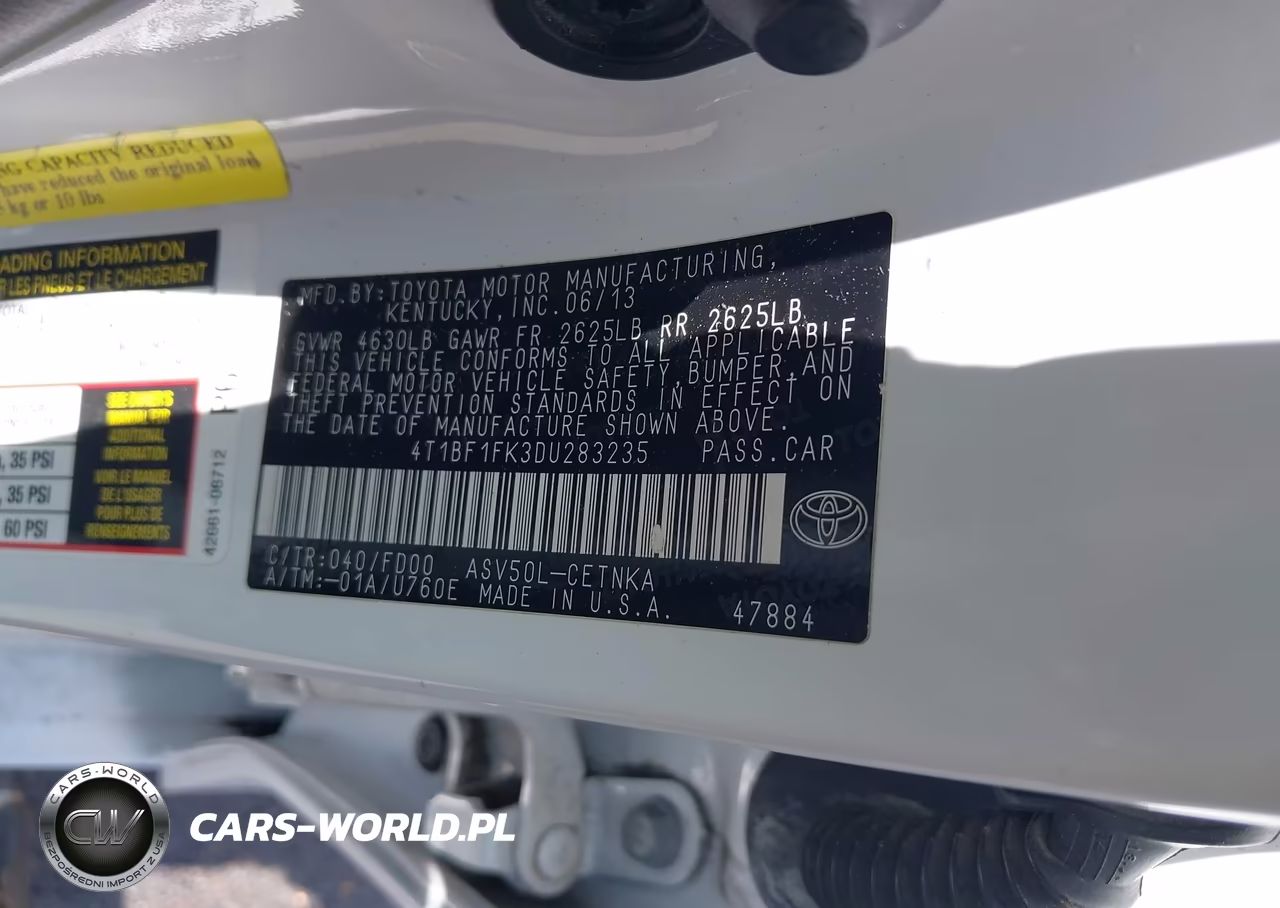 2013 Toyota Camry Le VIN:4T1BF1FK3DU283235 - 9