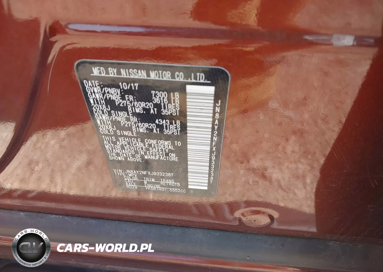 2018 Nissan Armada Platinum VIN:JN8AY2NFXJ9332387 - 9