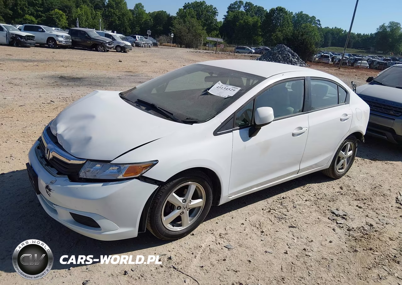 2012 Honda Civic Lx VIN:2HGFB2F57CH580688 - 2
