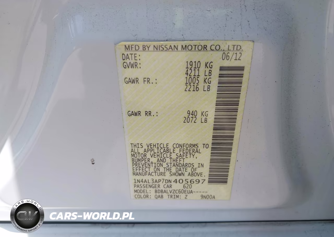 2013 Nissan Altima 2.5 Sl VIN:1N4AL3AP7DN405697 - 9