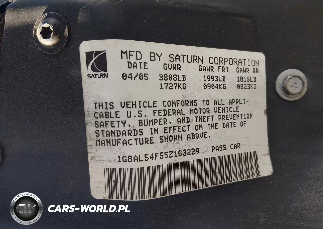 2005 Saturn Ion 3 VIN:1G8AL54F55Z163229 - 9