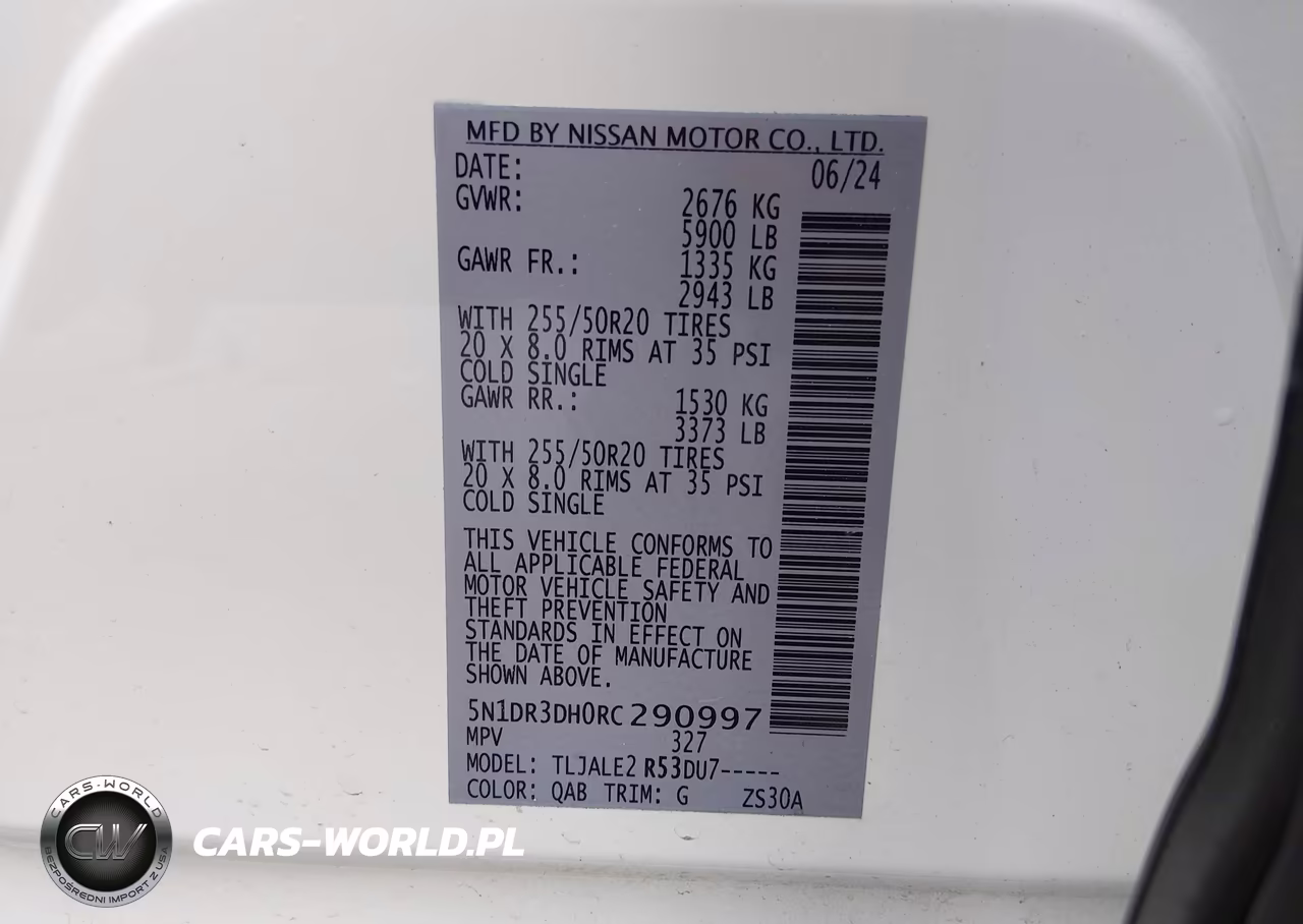 2024 Nissan Pathfinder Platinum Fwd VIN:5N1DR3DH0RC290997 - 9