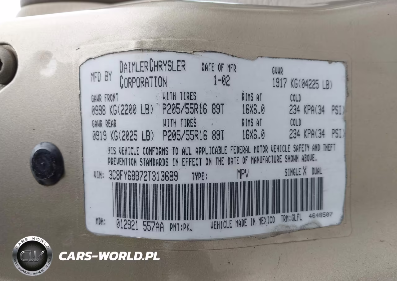 2002 Chrysler Pt Cruiser Limited VIN:3C8FY68B72T313689 - 9