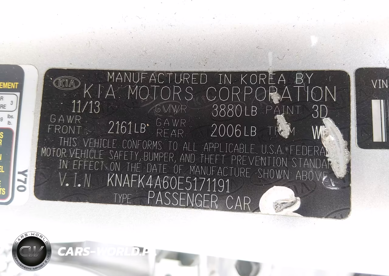 2014 Kia Forte Lx VIN:KNAFK4A60E5171191 - 9