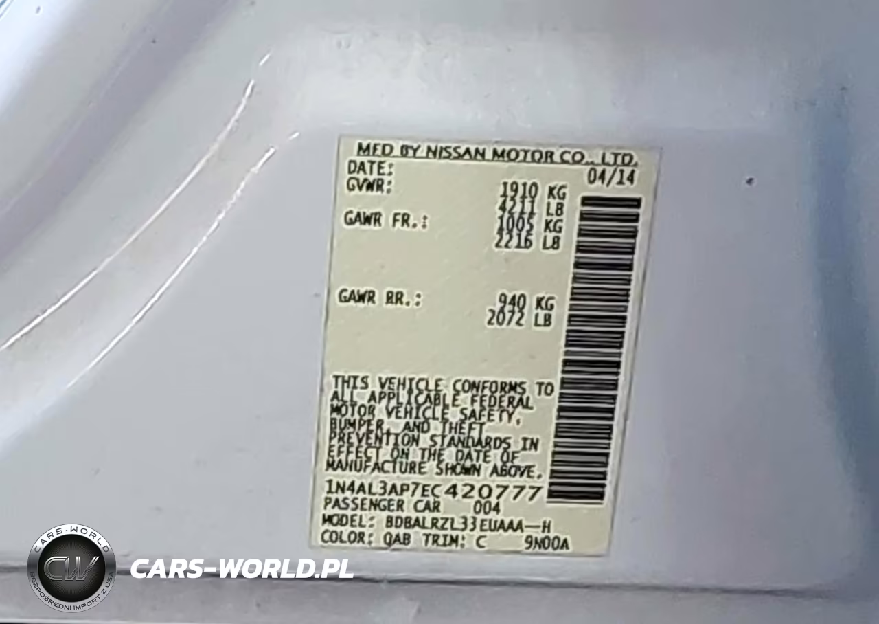 2014 Nissan Altima 2.5 S VIN:1N4AL3AP7EC420777 - 9