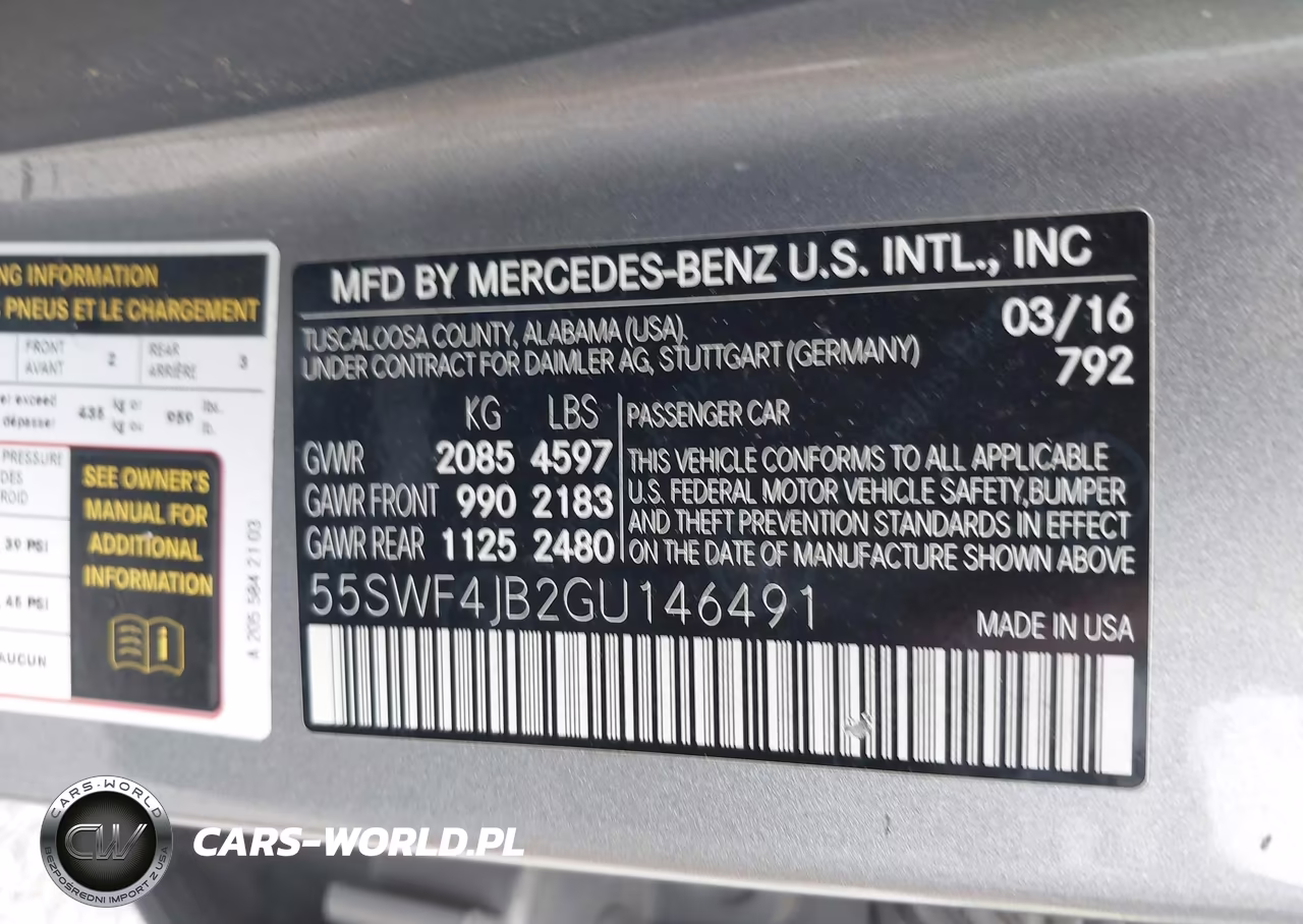 2016 Mercedes-Benz C 300 Sport VIN:55SWF4JB2GU146491 - 9