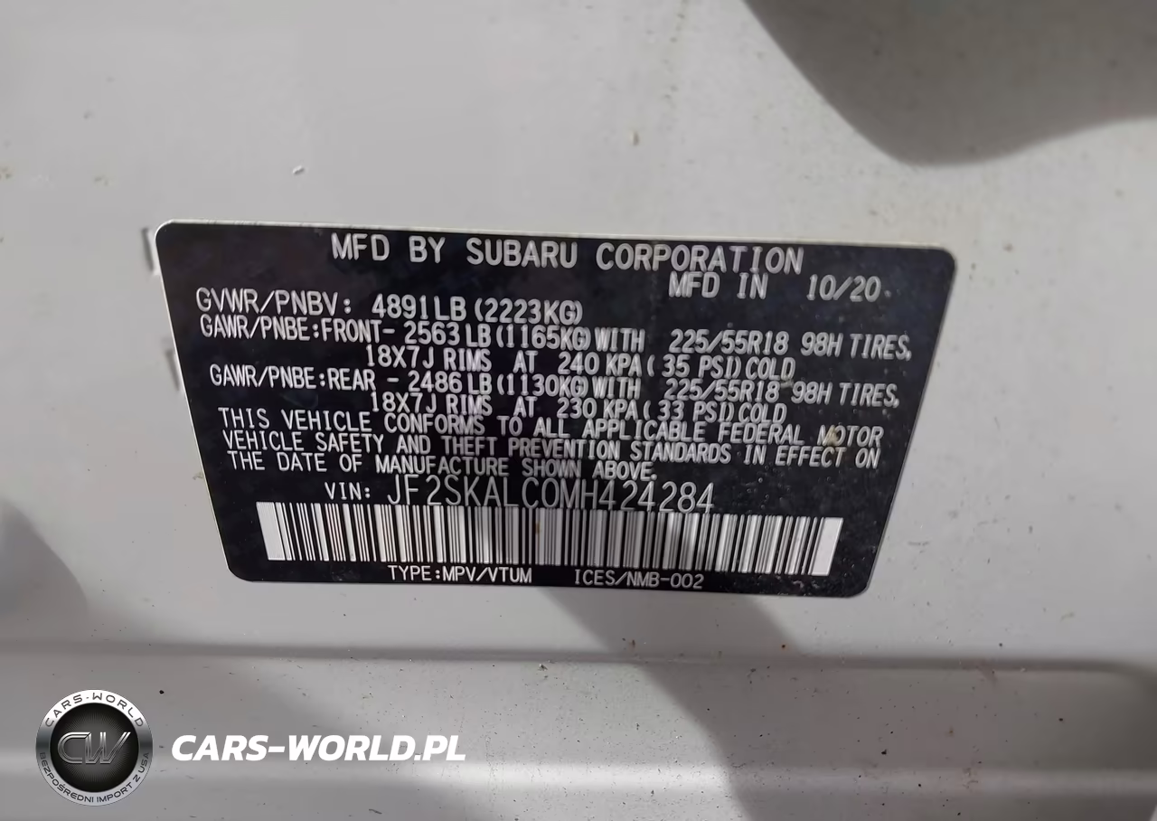 2021 Subaru Forester Sport VIN:JF2SKALC0MH424284 - 9