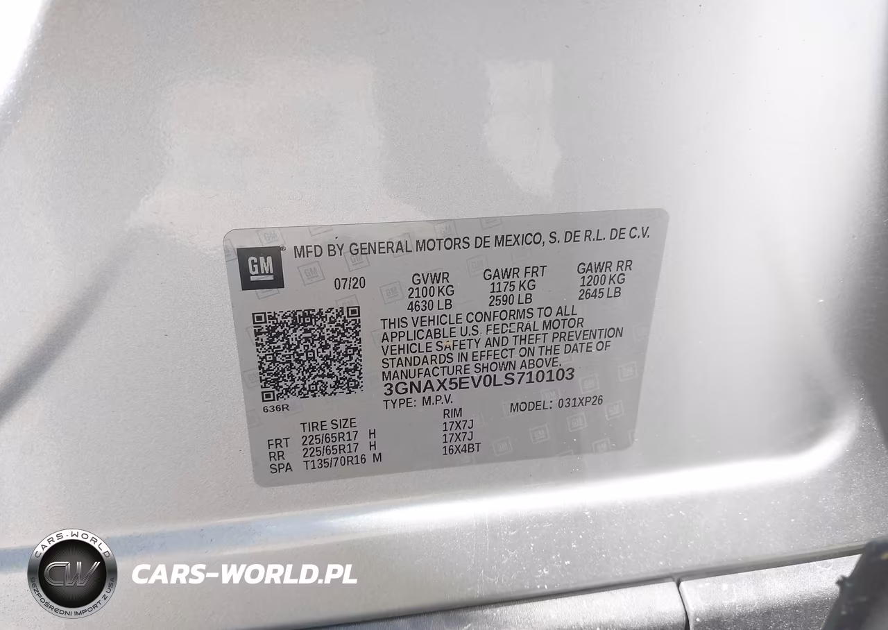 2020 Chevrolet Equinox Awd 1Fl VIN:3GNAX5EV0LS710103 - 9