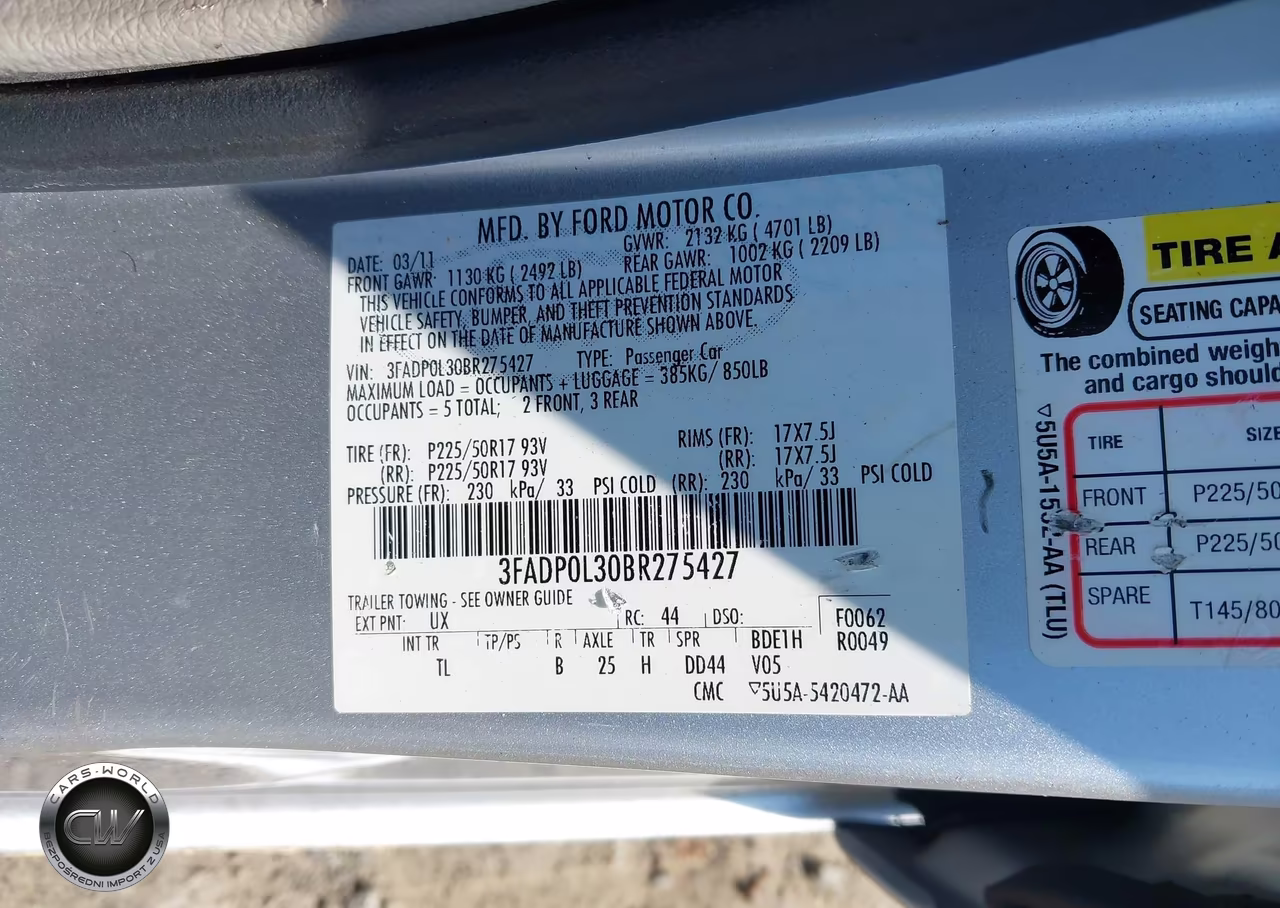 2011 Ford Fusion Hybrid VIN:3FADP0L30BR275427 - 9