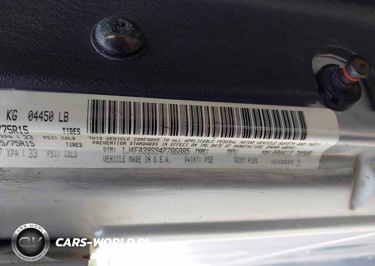2004 Jeep Wrangler X VIN:1J4FA39S94P786885 - 9