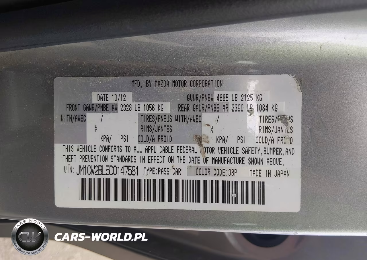 2013 Mazda Mazda5 Sport VIN:JM1CW2BL5D0147581 - 9