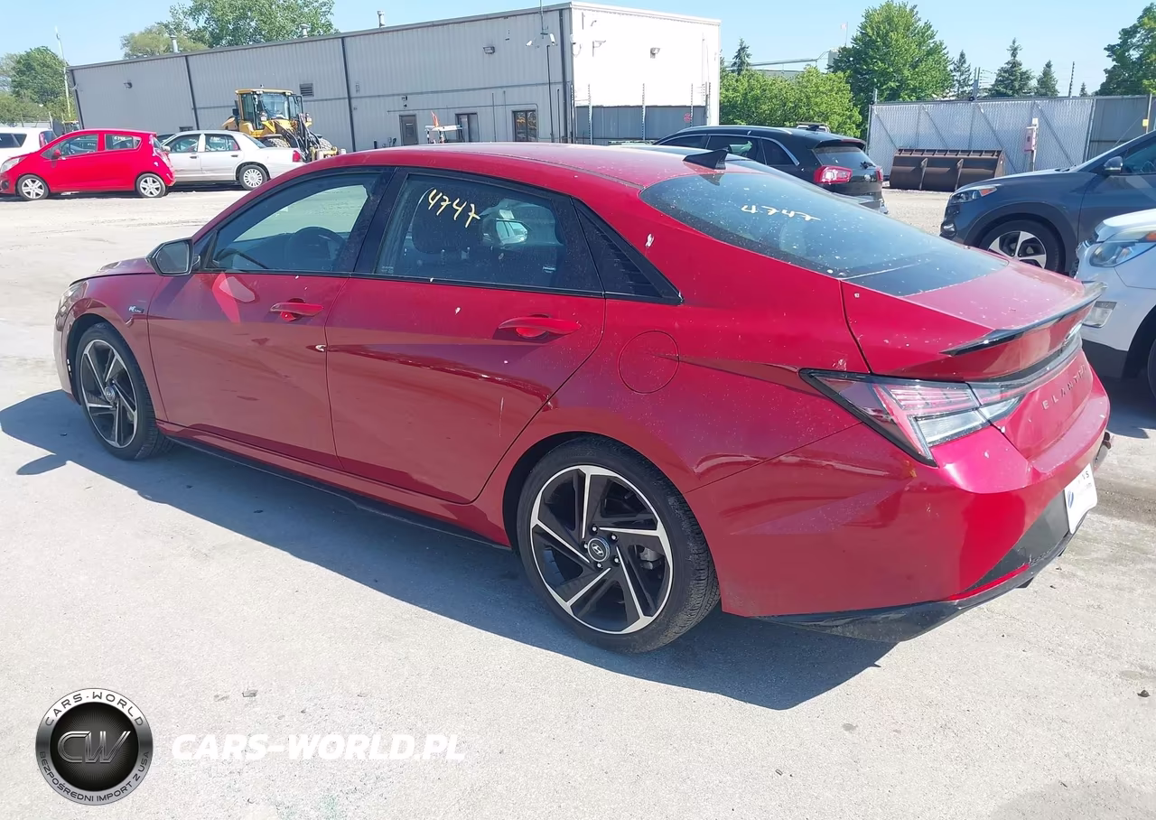 2022 Hyundai Elantra N Line VIN:KMHLR4AF2NU349041 - 3