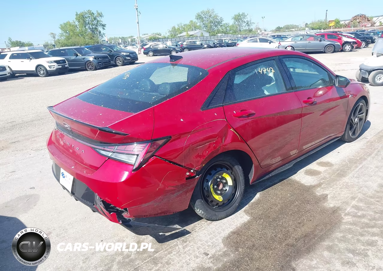 2022 Hyundai Elantra N Line VIN:KMHLR4AF2NU349041 - 4
