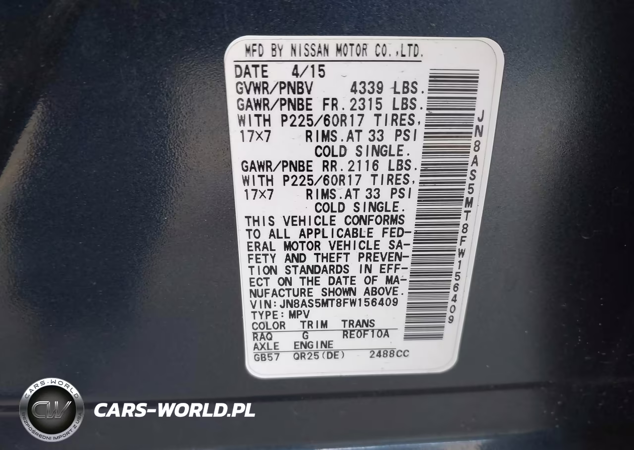2015 Nissan Rogue Select S VIN:JN8AS5MT8FW156409 - 9
