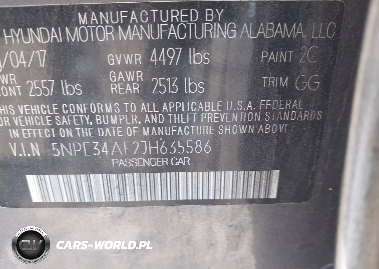 2018 Hyundai Sonata Sel VIN:5NPE34AF2JH635586 - 9