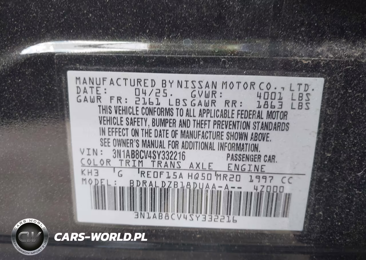 2025 Nissan Sentra Sv VIN:3N1AB8CV4SY332216 - 9