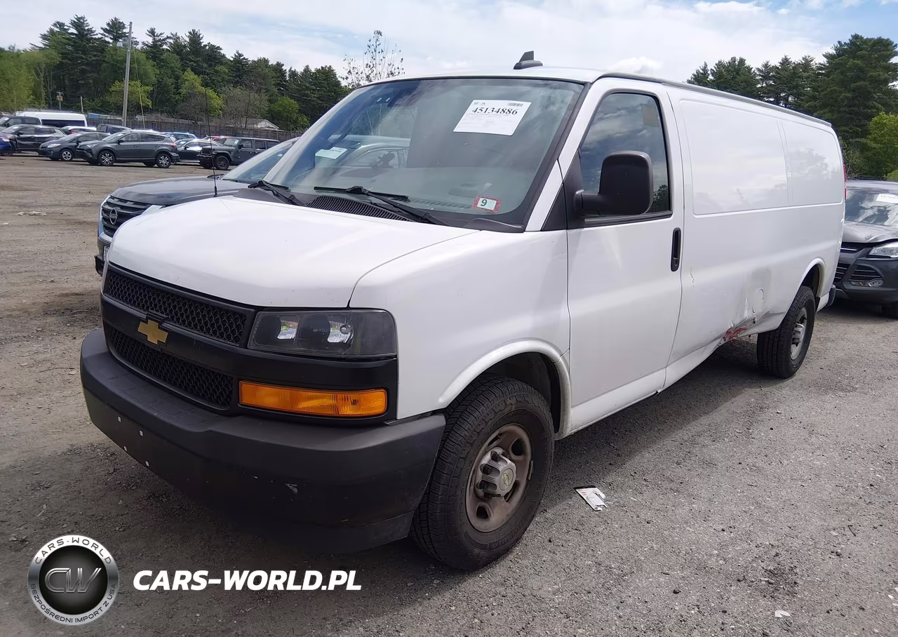 2020 Chevrolet Express Cargo Rwd 2500 Extended Wheelbase Wt VIN:1GCWGBFP9L1265620 - 2