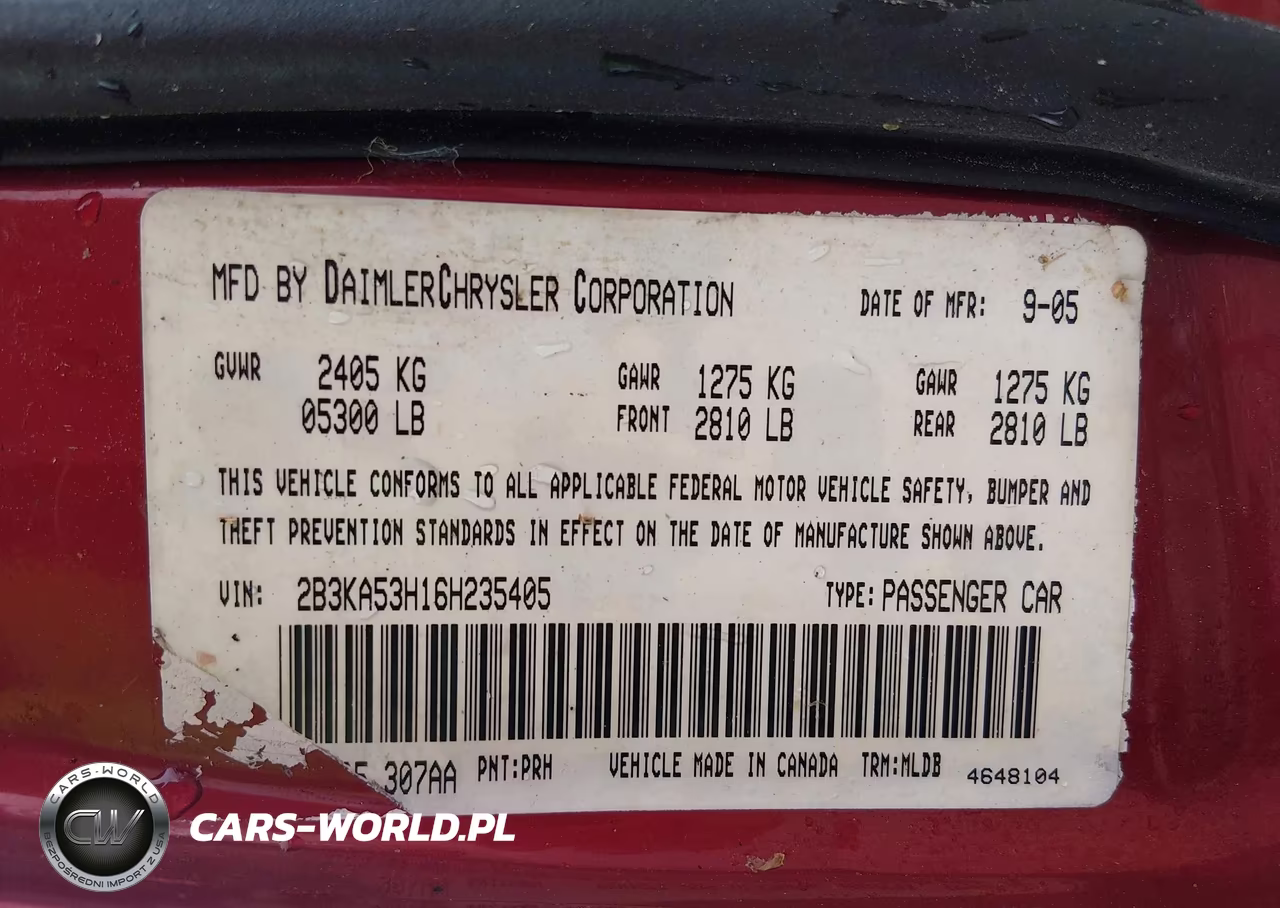 2006 Dodge Charger Rt VIN:2B3KA53H16H235405 - 9