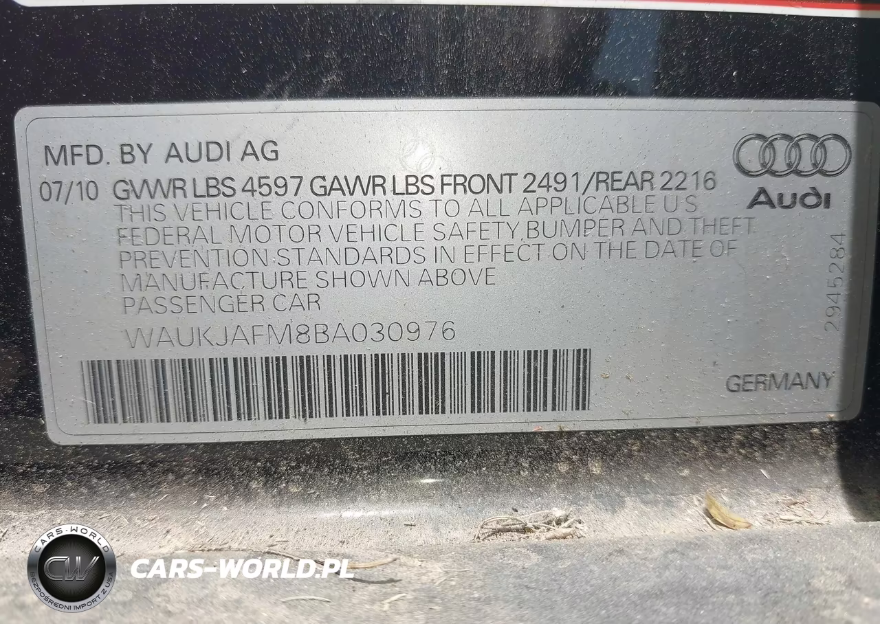 2011 Audi A3 2.0 Tdi Premium VIN:WAUKJAFM8BA030976 - 9