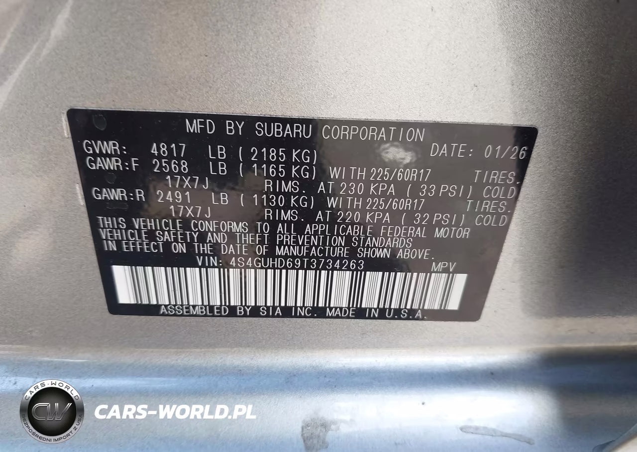 2026 Subaru Crosstrek Premium VIN:4S4GUHD69T3734263 - 9