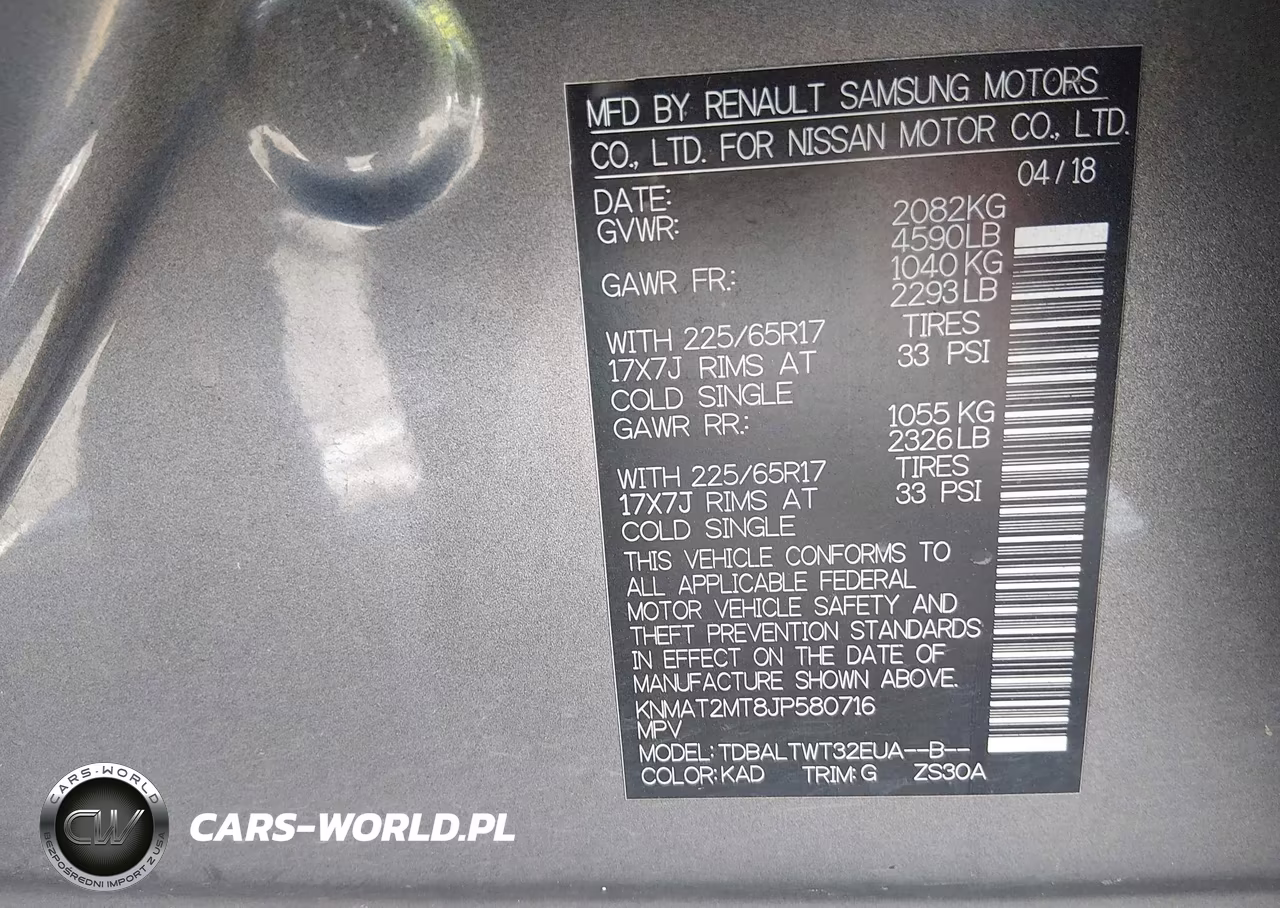 2018 Nissan Rogue Sv VIN:KNMAT2MT8JP580716 - 9