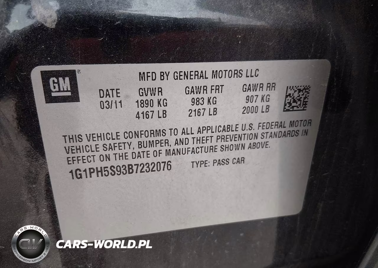 2011 Chevrolet Cruze Ltz VIN:1G1PH5S93B7232076 - 9