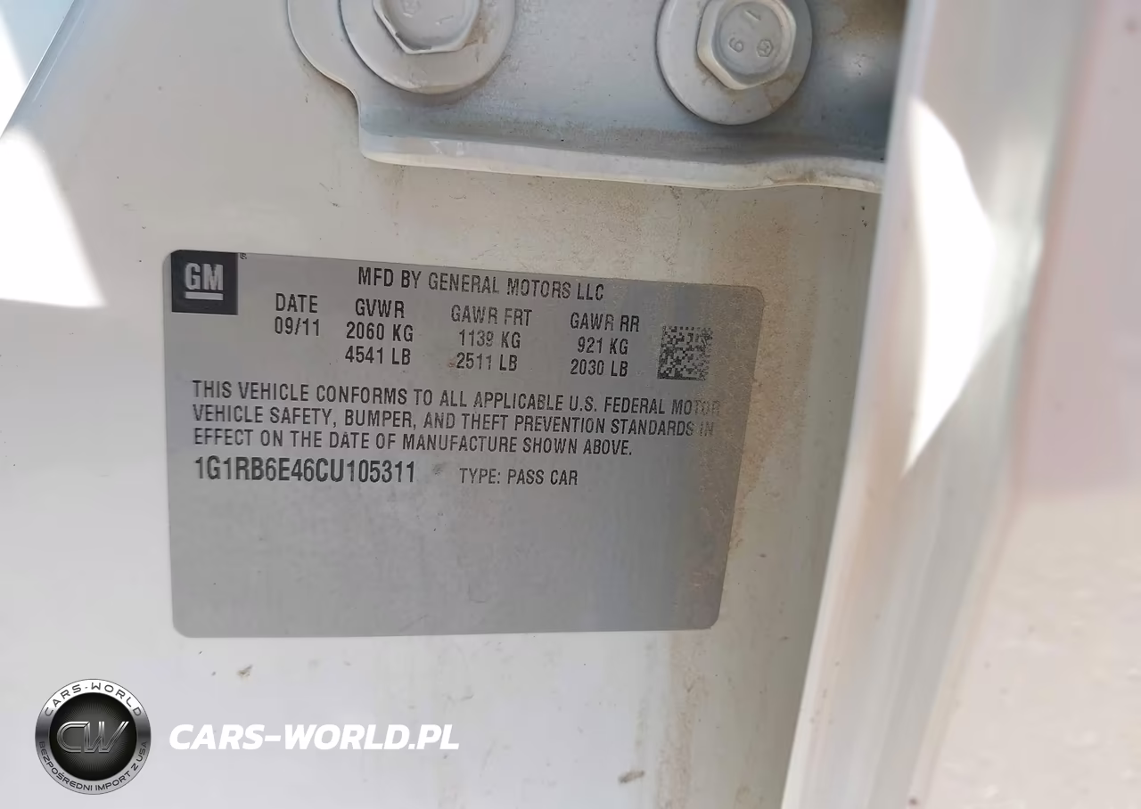 2012 Chevrolet Volt VIN:1G1RB6E46CU105311 - 9