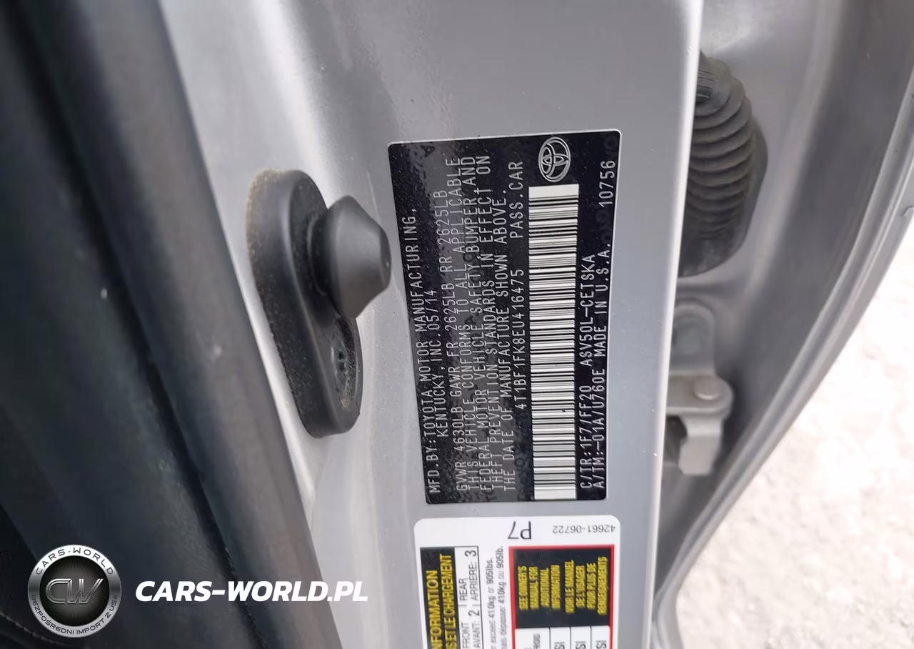 2014 Toyota Camry Se VIN:4T1BF1FK8EU416475 - 9