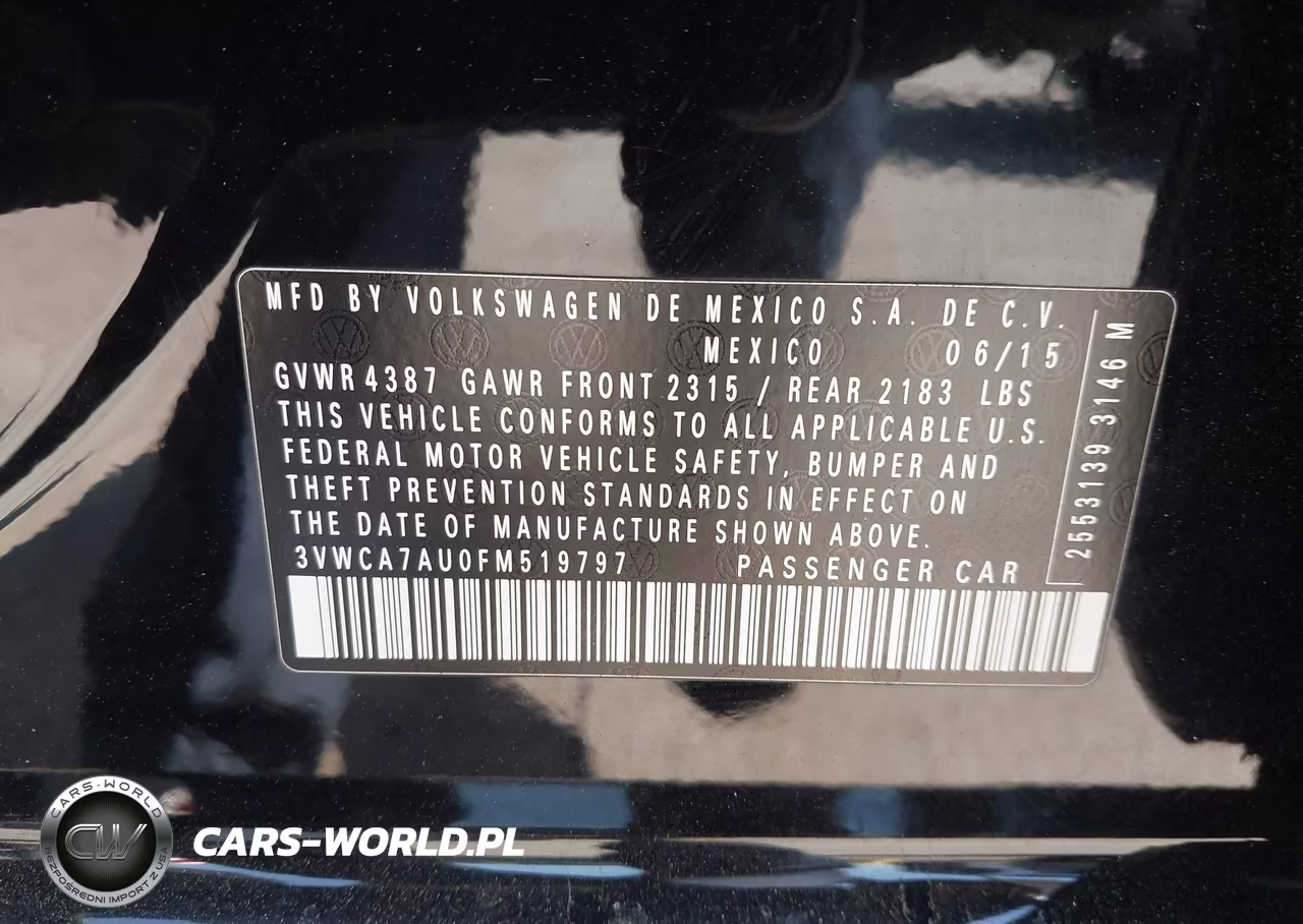 2015 Volkswagen Golf Sportwagen Tdi Se 4-Door VIN:3VWCA7AU0FM519797 - 9