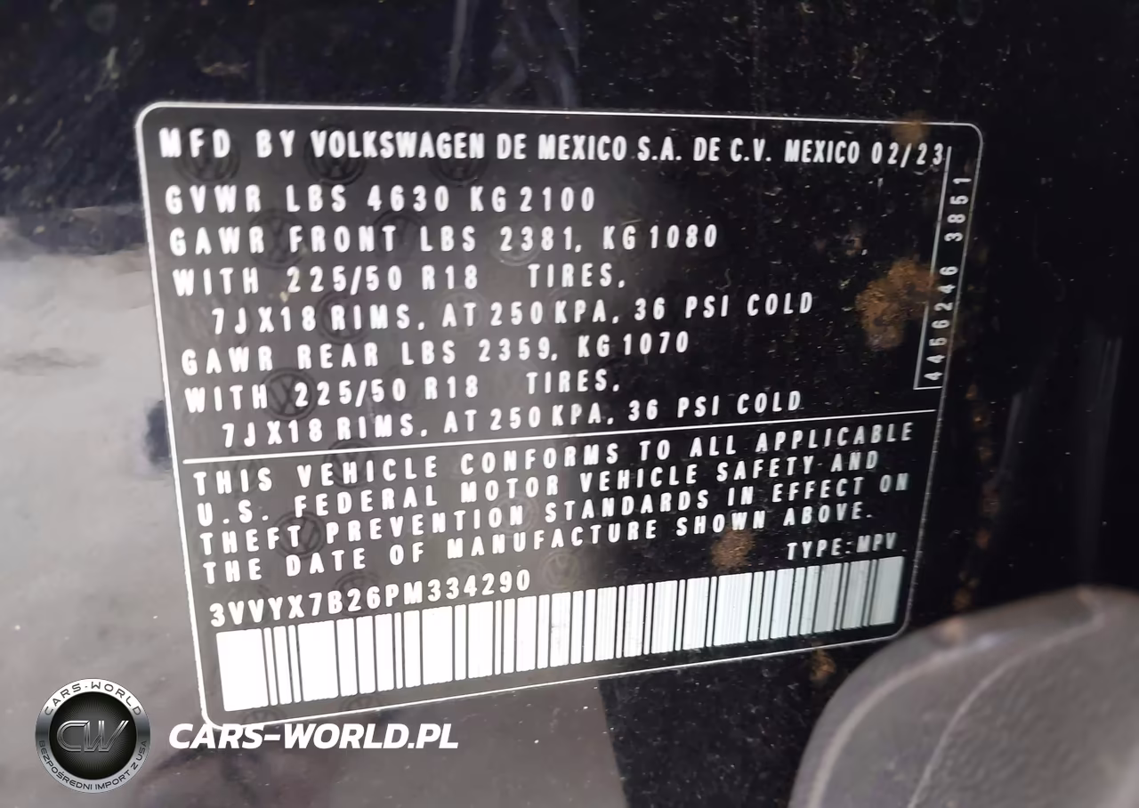 2023 Volkswagen Taos 1.5T Se VIN:3VVYX7B26PM334290 - 9