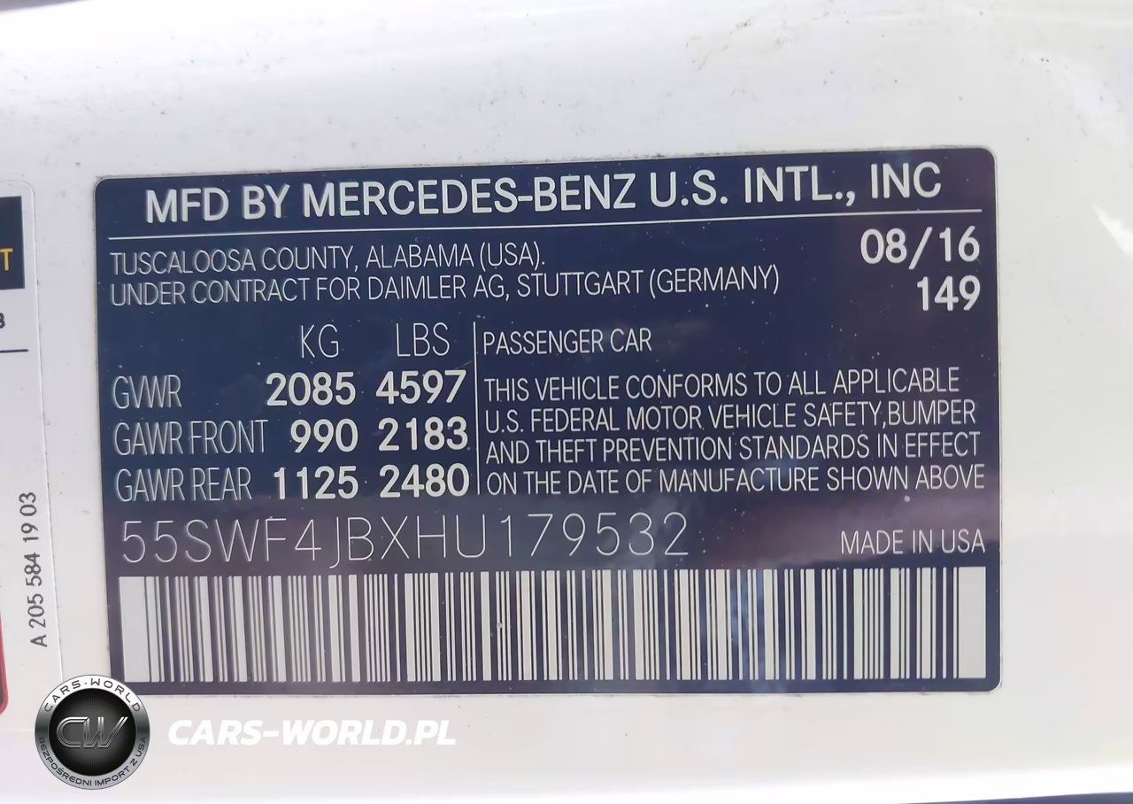 2017 Mercedes-Benz C 300 VIN:55SWF4JBXHU179532 - 9
