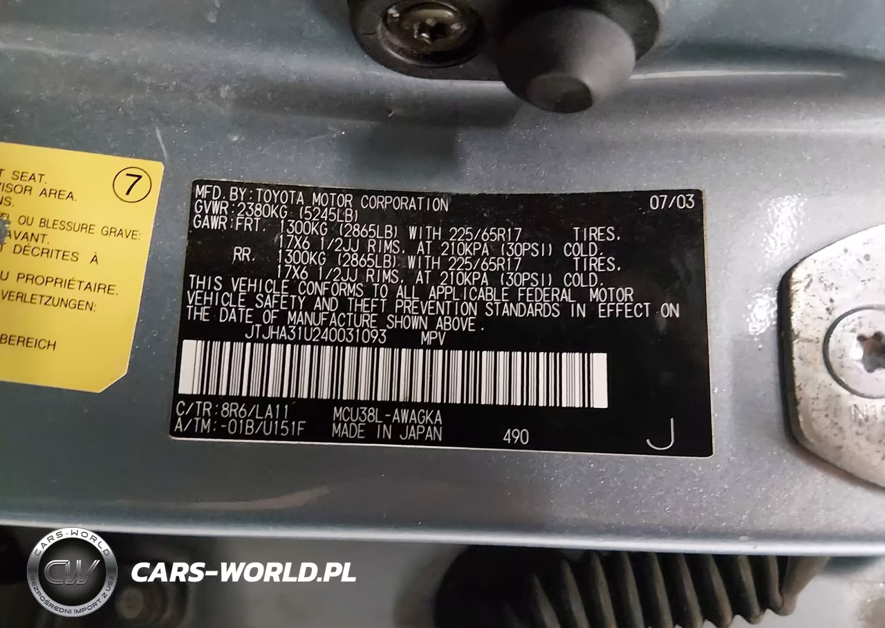 2004 Lexus Rx 330 VIN:JTJHA31U240031093 - 9