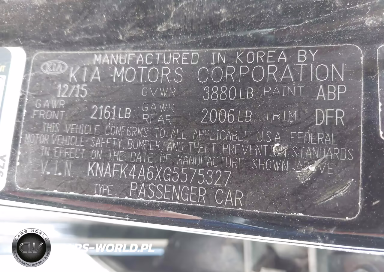 2016 Kia Forte Lx VIN:KNAFK4A6XG5575327 - 9