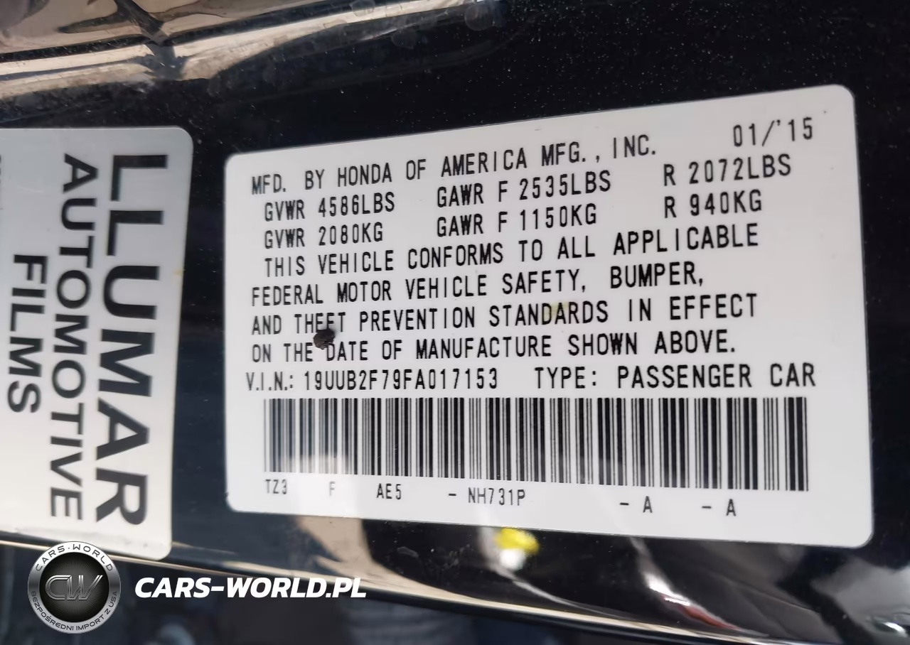 2015 Acura Tlx V6 Advance VIN:19UUB2F79FA017153 - 9