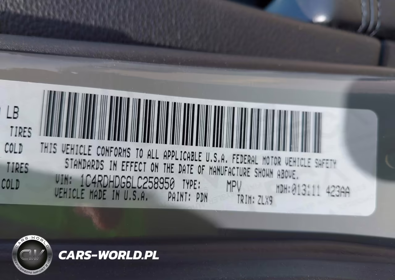2020 DODGE DURANGO GT VIN:1C4RDHDG6LC258950 - 9