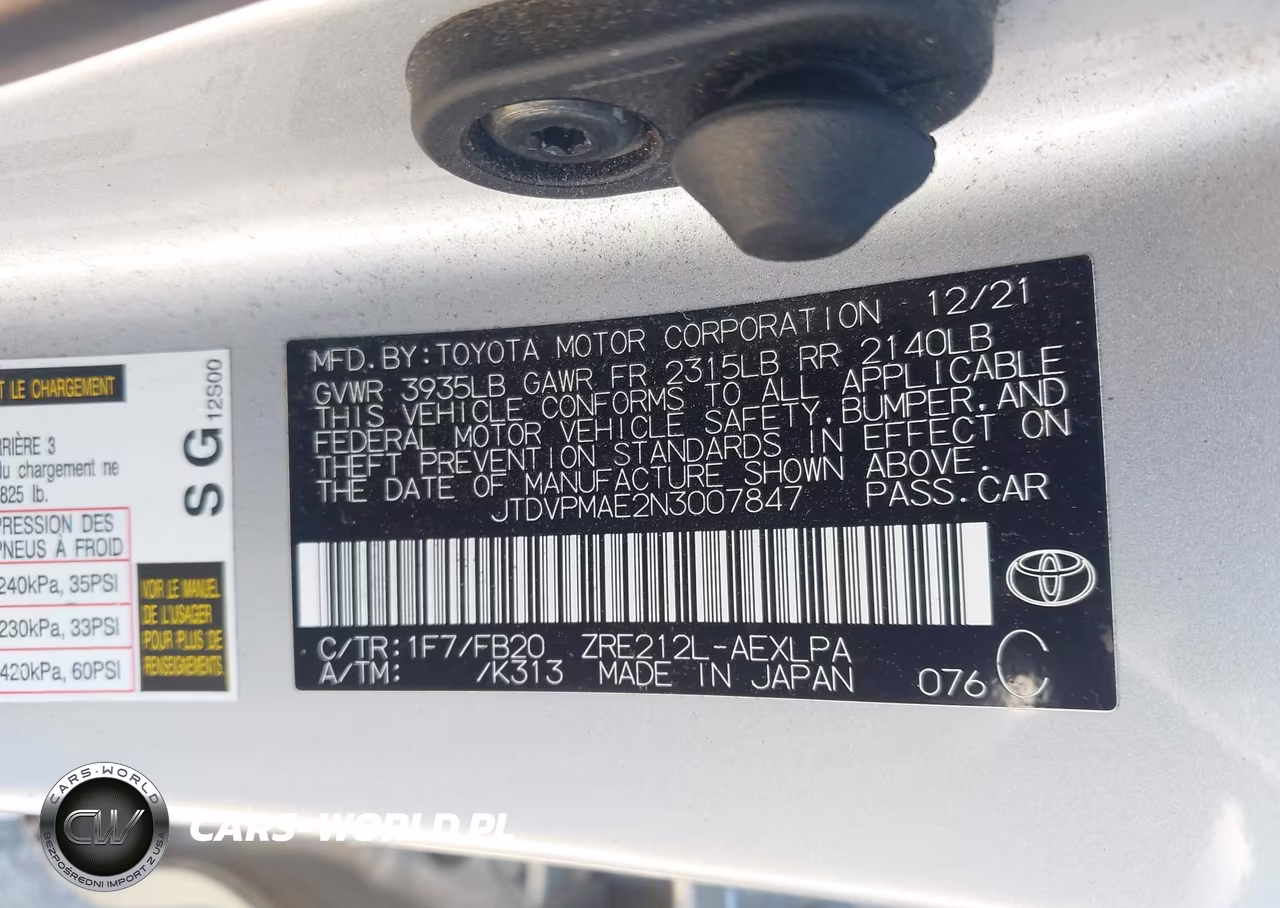 2022 Toyota Corolla Le VIN:JTDVPMAE2N3007847 - 9