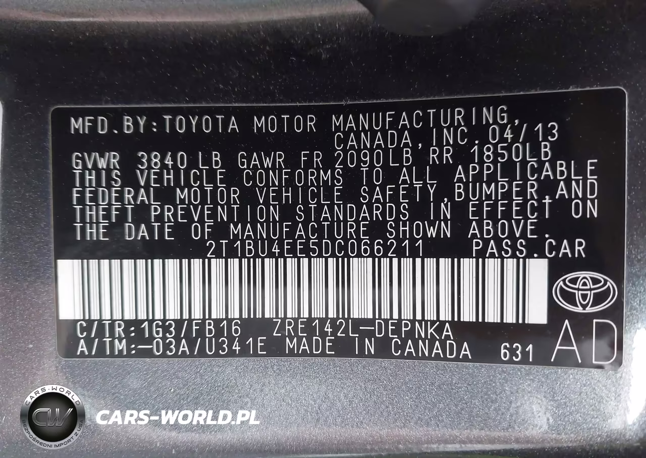 2013 Toyota Corolla Le VIN:2T1BU4EE5DC066211 - 9