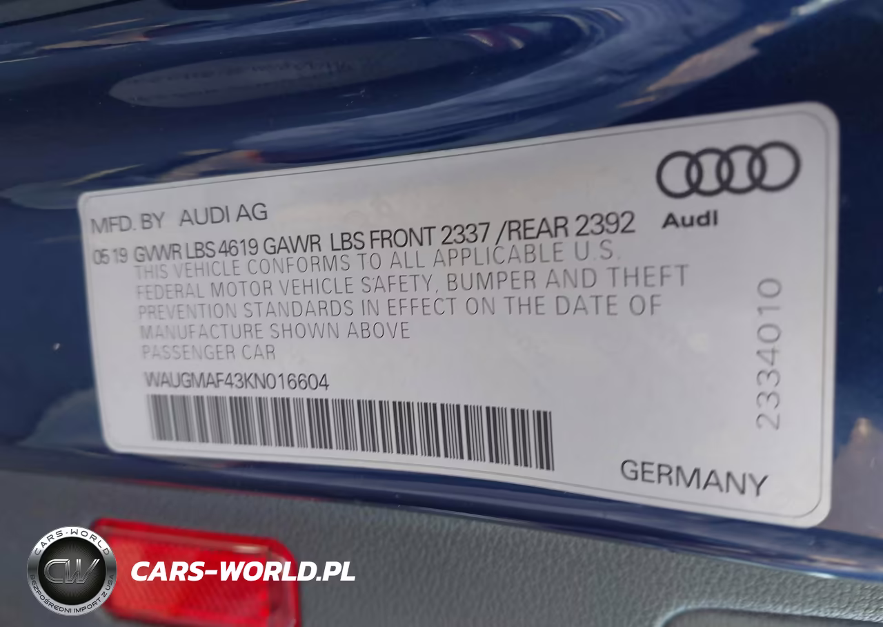 2019 Audi A4 40 Premium-40 Titanium Premium VIN:WAUGMAF43KN016604 - 9