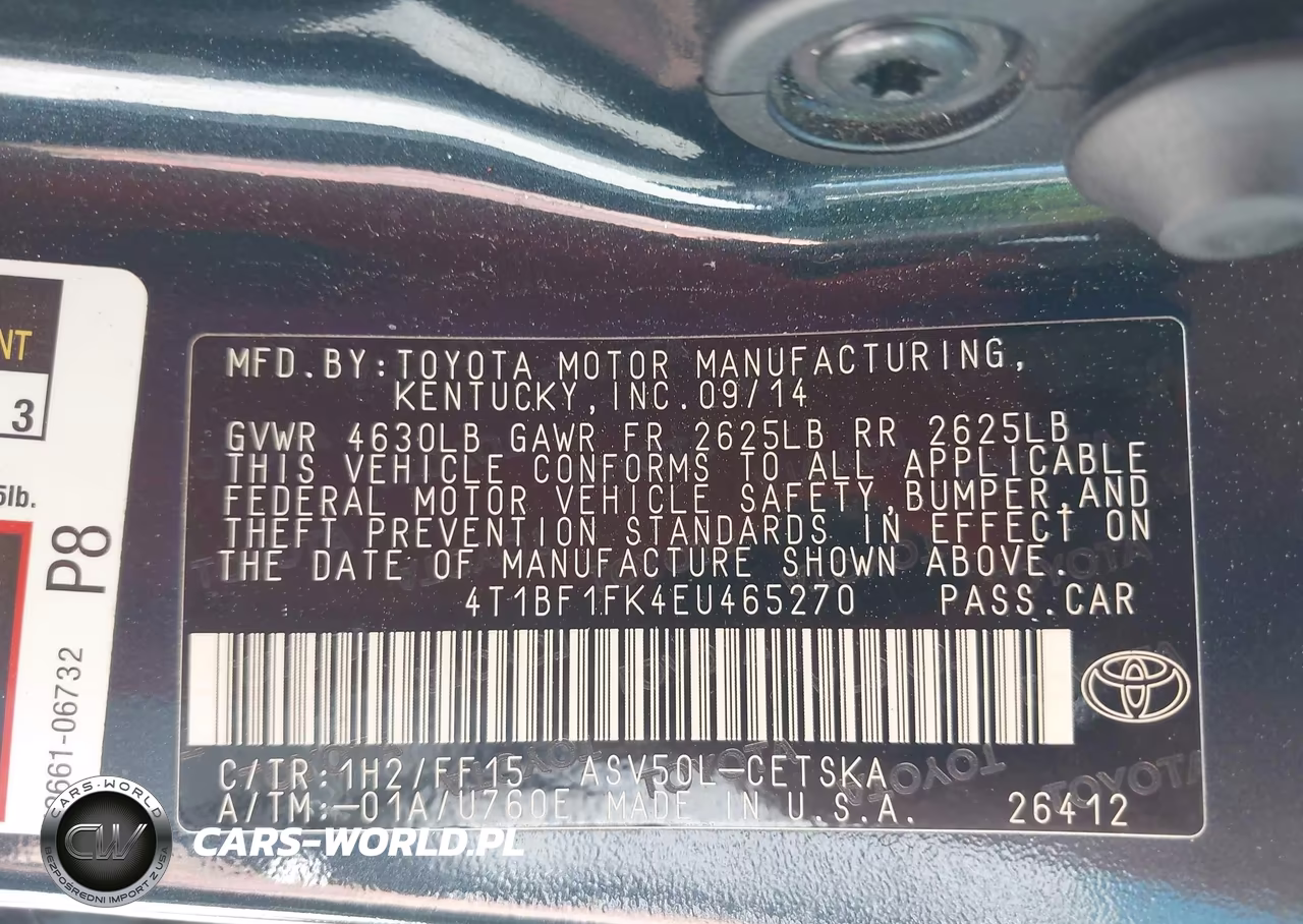 2014 Toyota Camry Se Sport VIN:4T1BF1FK4EU465270 - 9