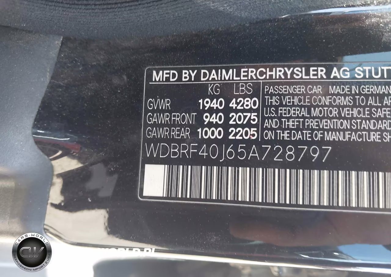 2005 Mercedes-Benz C 230 Kompressor Sport VIN:WDBRF40J65A728797 - 9