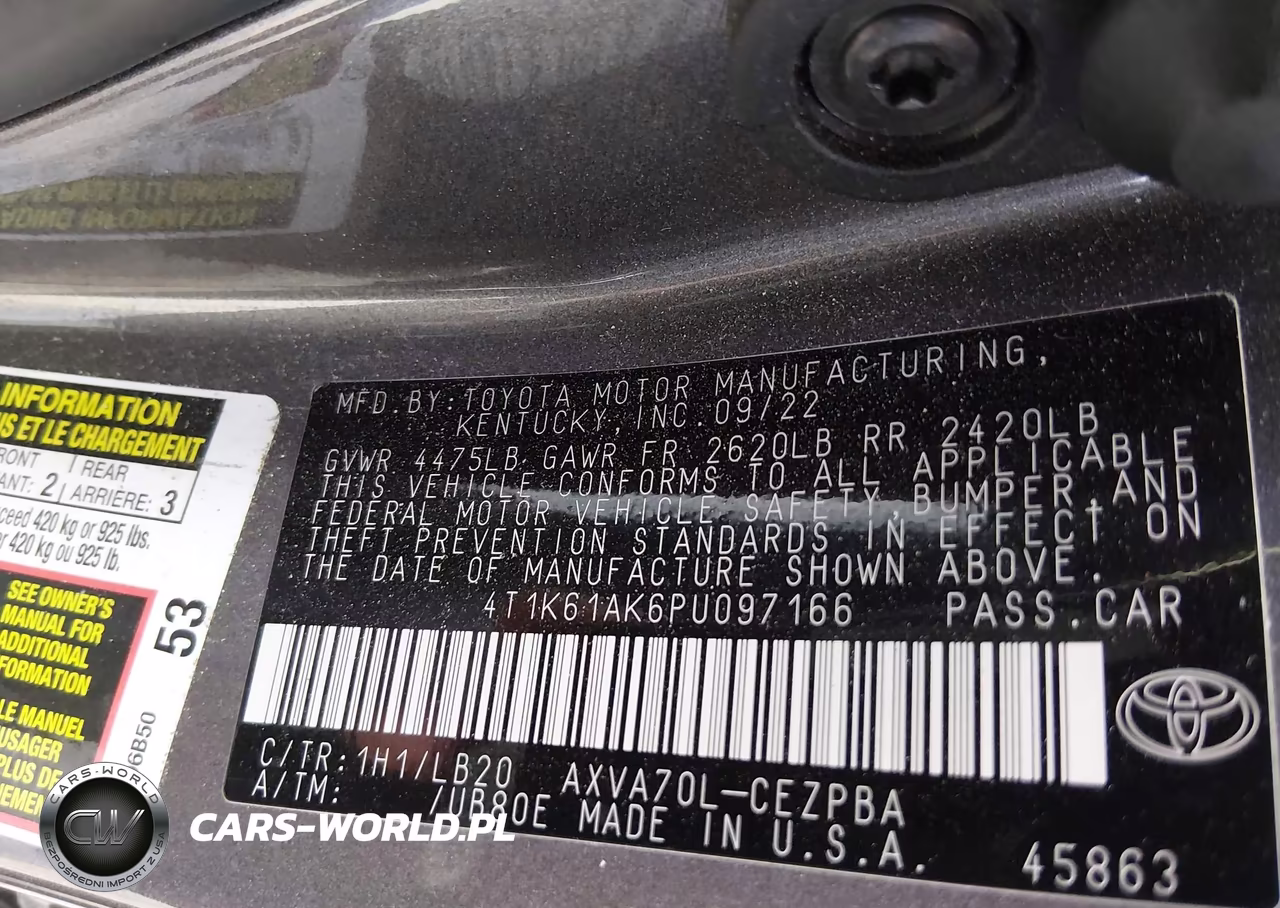 2023 Toyota Camry Xse VIN:4T1K61AK6PU097166 - 9