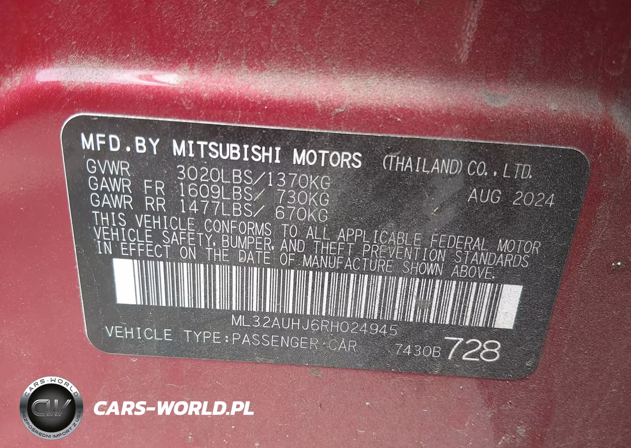 2024 Mitsubishi Mirage Es-Le VIN:ML32AUHJ6RH024945 - 9