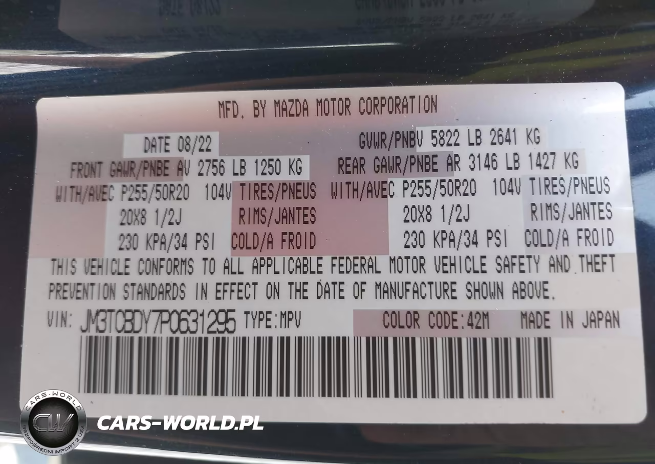 2023 Mazda Cx-9 Grand Touring VIN:JM3TCBDY7P0631295 - 9