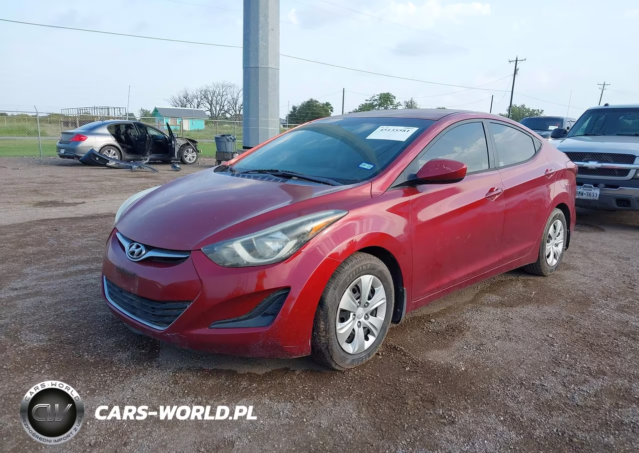 2016 Hyundai Elantra Se VIN:5NPDH4AE8GH681923 - 2