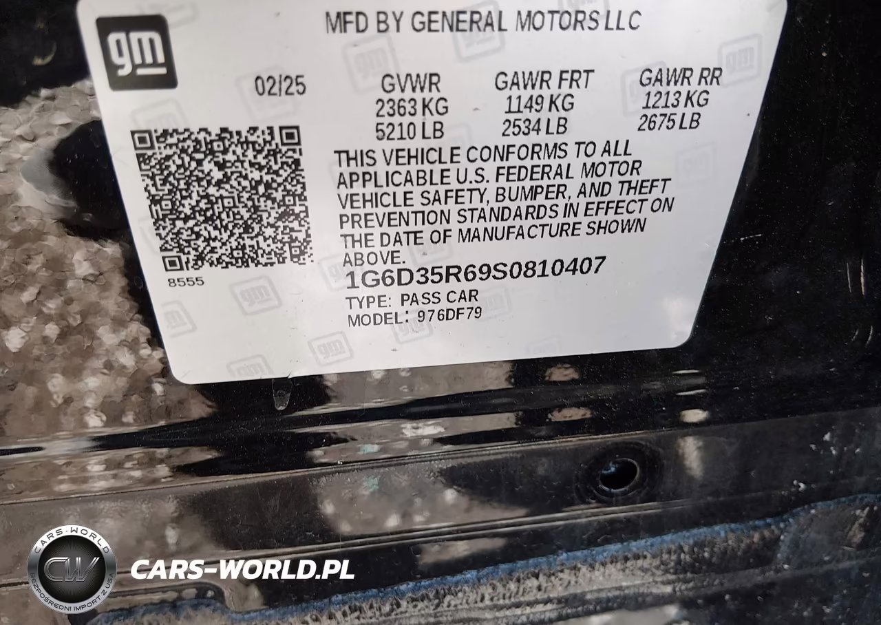 2025 Cadillac Ct5-V V-Series Blackwing Rwd VIN:1G6D35R69S0810407 - 9
