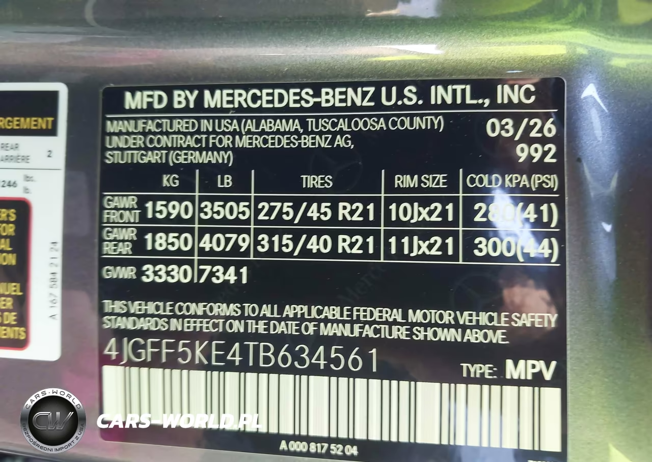 2026 Mercedes-Benz Gls 450 4Matic VIN:4JGFF5KE4TB634561 - 9