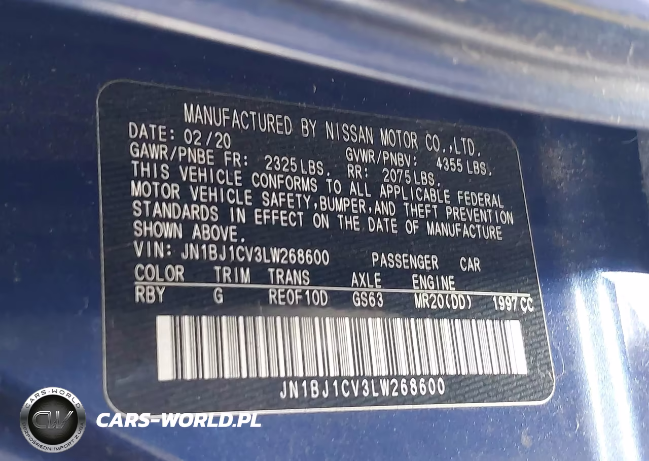 2020 Nissan Rogue Sport S Fwd Xtronic Cvt VIN:JN1BJ1CV3LW268600 - 9
